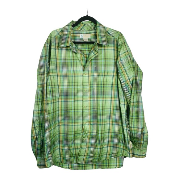 Exofficio Other - Exofficio Shirt Men's 2XL Green Plaid Button Up Outdoor Casual Hiking Fishing